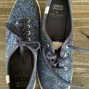 Kate Spade sequin blue women keds